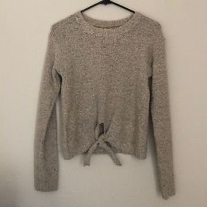 Front Tie Sweater